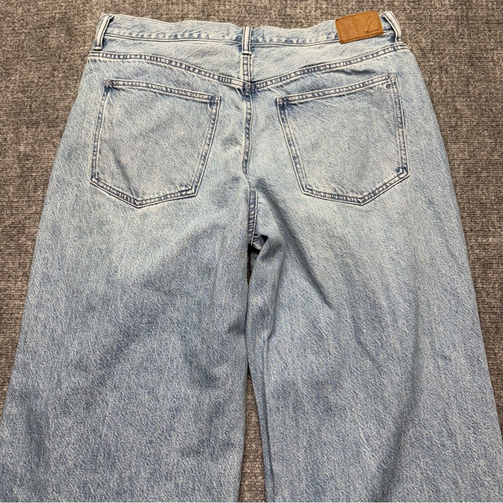 Madewell Jeans Womens 33 (38x31) Blue Super Wide Leg Preppy Modern Denim Skater - Picture 13 of 14
